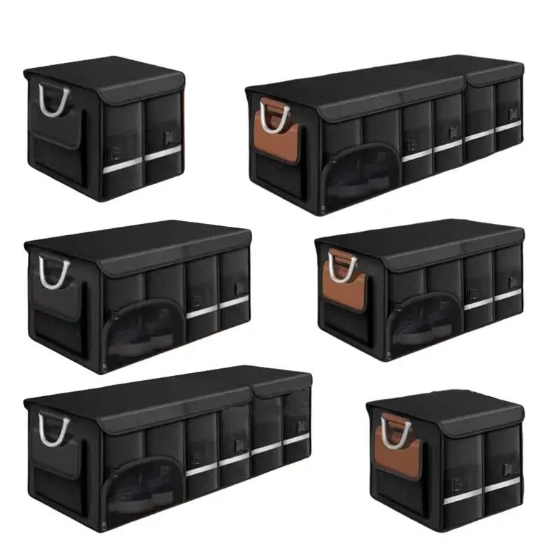 Foldable Car Trunk Storage Bag – Large-Capacity Auto Organizer (36L / 72L / 110L) - Delicate Leather