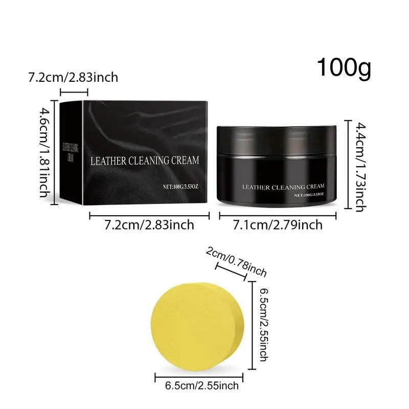 Leather Conditioner & Repair Kit – Deep Cleaner & Brightener for Car Seats and Leather Interiors - Delicate Leather