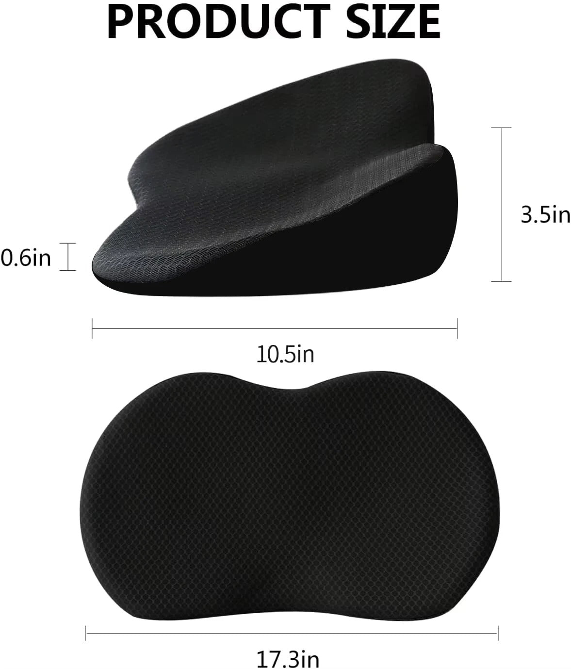 2-in-1 Multifunctional Car Seat Cushion – Universal Memory Foam Lumbar Pillow and Seat Support