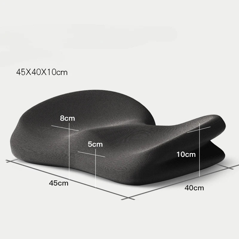 Memory Foam Office Hip Cushion – Thickened Seat Cushion for Pregnant Women and Chair Comfort - Delicate Leather