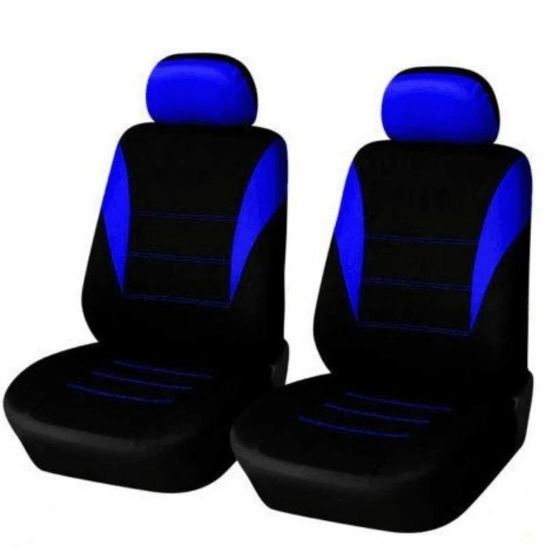 Universal Breathable Fabric Car Seat Covers Full Set - Four-Season Protection for Trucks, Vans, and SUVs - Delicate Leather