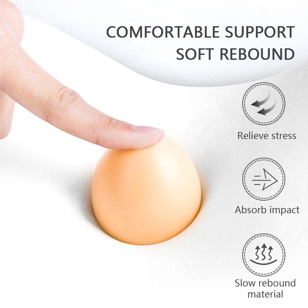 New Car Lumbar Pillow & Headrest Support – Memory Foam Cellular Grid Breathable Cushion - Delicate Leather