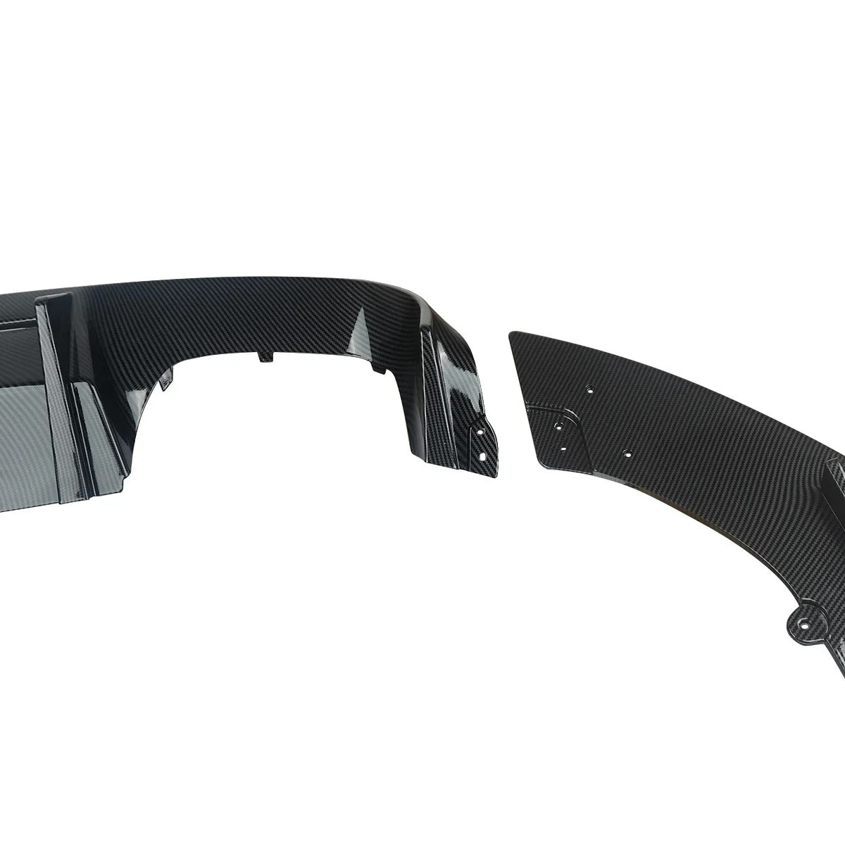 Carbon Fiber Look Rear Bumper Diffuser Lip Spoiler for BMW F87 M2/M2 Competition (2015+) - Delicate Leather