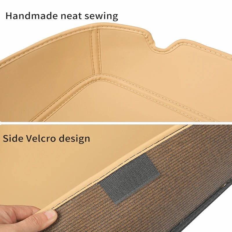 Lower Trunk Storage Bag – PU Leather Silent Pocket for SERES 7 & Huawei AITO M7 - Delicate Leather