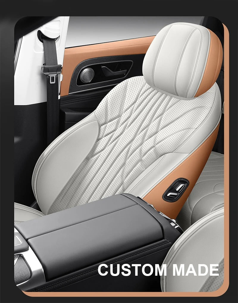 Custom Fit Leather Seat Covers – Full Set for car - Delicate Leather
