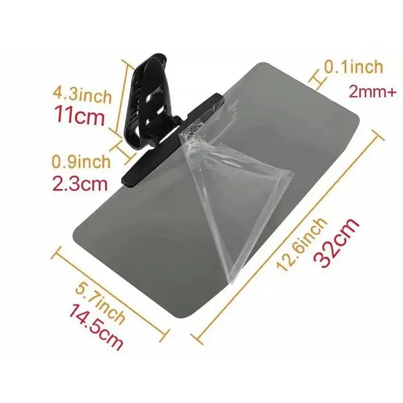 Adjustable Car Sun Visor – UV Protection Windshield Shade for Eye Comfort - Delicate Leather