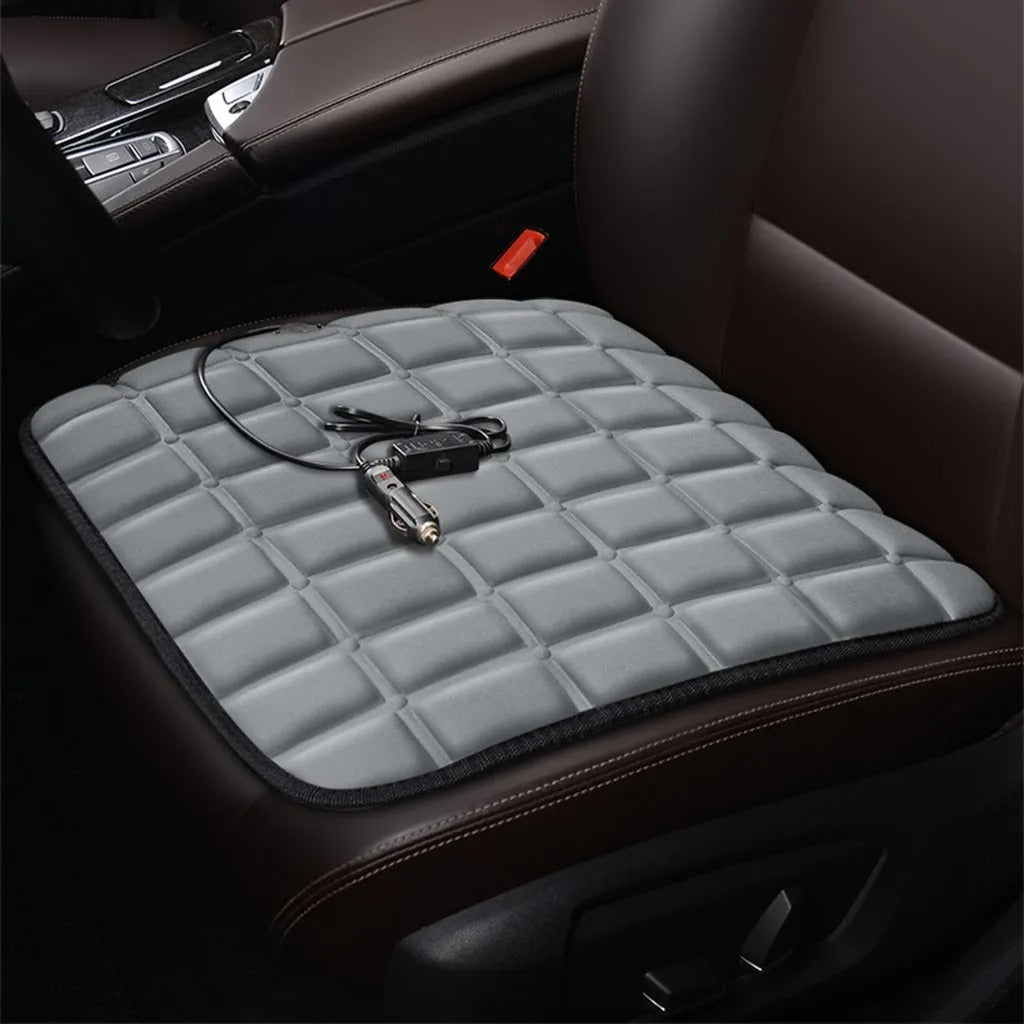 Universal Car Seat Heater Cushion – 12V Winter Heated Seat Cover with High/Low Temperature Control - Delicate Leather
