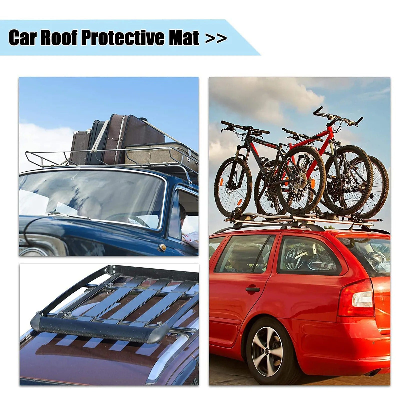 120x51x51cm Waterproof Car Cargo Roof Bag - Durable Rooftop Luggage Carrier for SUVs, Vans & Cars - Delicate Leather