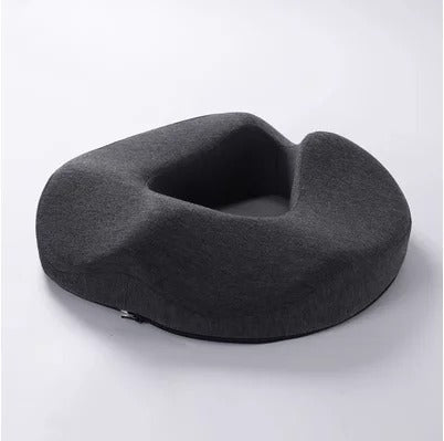 Memory Foam Donut Seat Cushion – Hemorrhoid, Sciatica, and Tailbone Pain Relief for Office, Travel, and Home - Delicate Leather