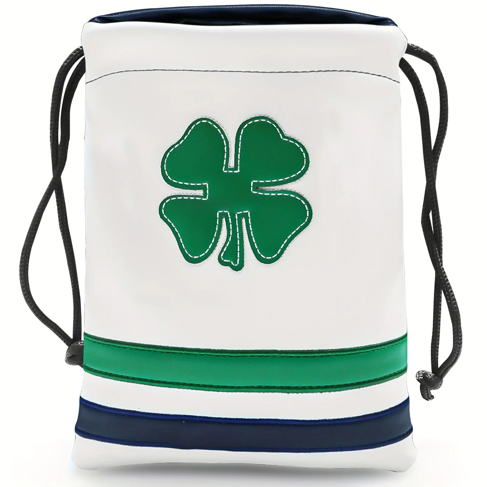 Synthetic Leather Golf Tee Pouch – Valuables Storage Bag with Drawstring - Delicate Leather