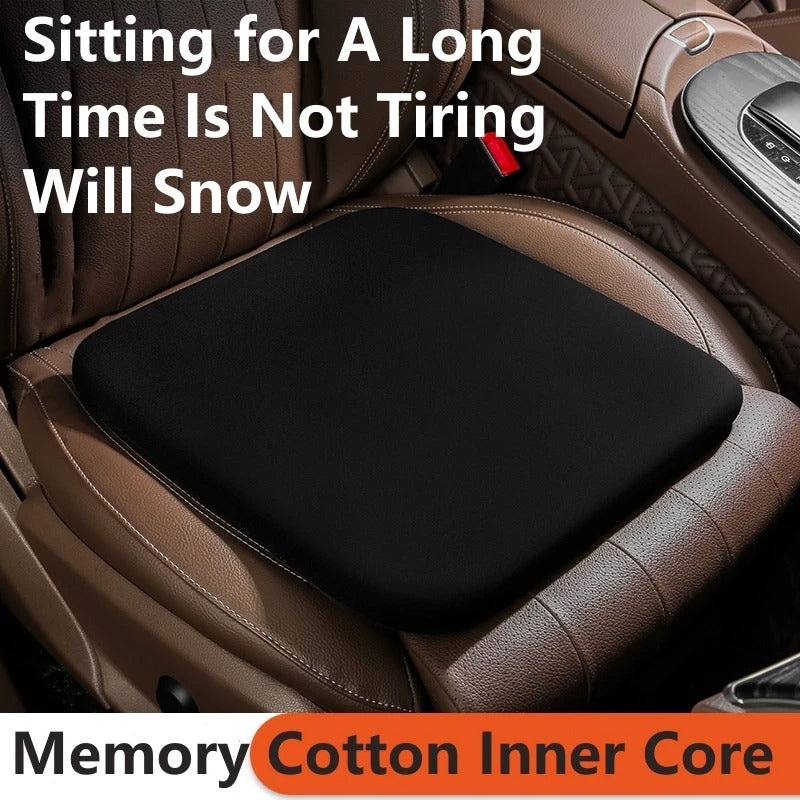 Universal Ergonomic Extra Soft Memory Foam Seat Cushion – Plush Comfort Protector Pad for Car and Office - Delicate Leather
