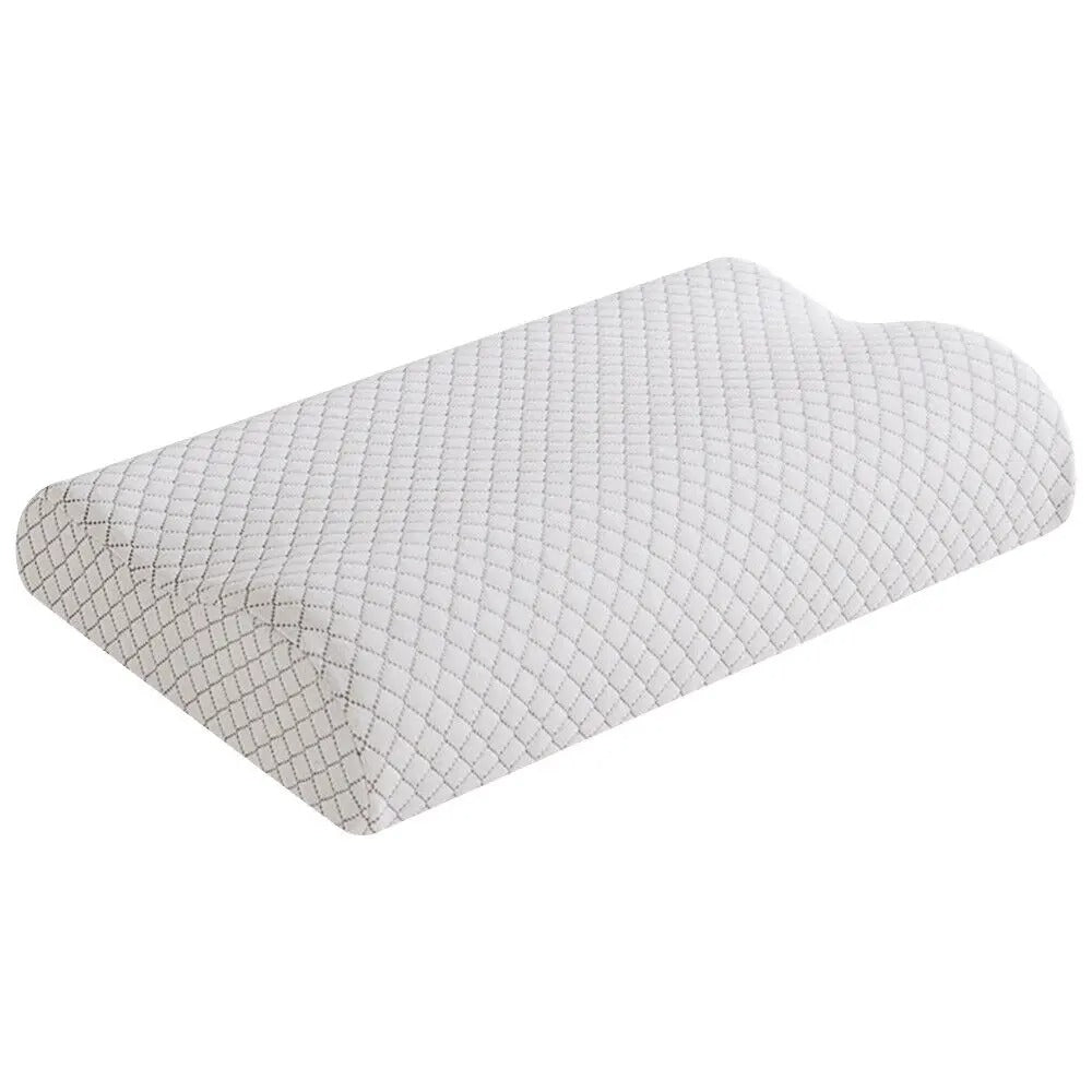 Orthopedic Memory Foam Pillow – Cervical Neck Support with Bamboo Fiber Cover - Delicate Leather