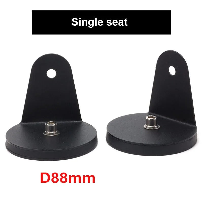 2Pcs Strong Magnetic Roof LED Light Bar Bracket Mount - D66mm/D88mm for SUV, Truck, Offroad Spotlight - Delicate Leather