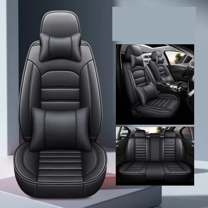 Full Set Leather Car Seat Covers - Universal Fit for Car - Delicate Leather