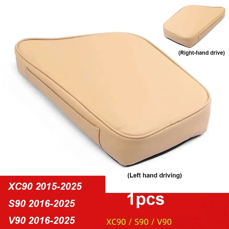 Armrest Box Protective Pad for Car – Interior Height Pad and Decoration - Delicate Leather