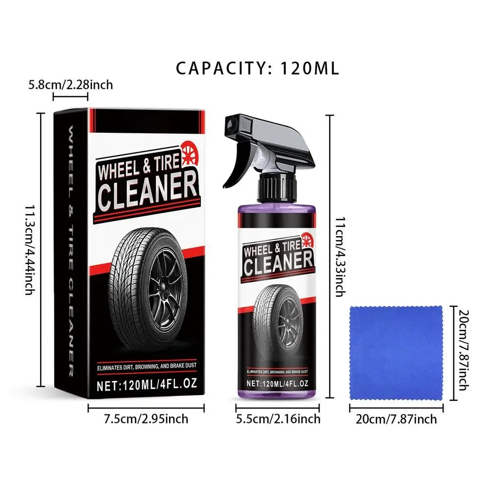 Car Iron Remover Spray – 120ml Rust Stain Remover & Preventive Coating for Rims - Delicate Leather
