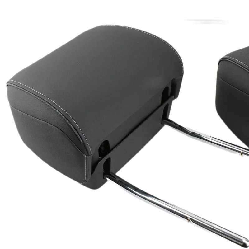 Adjustable Headrest for Audi and Volkswagen Models – Genuine Leather with Four Regulation Options - Delicate Leather