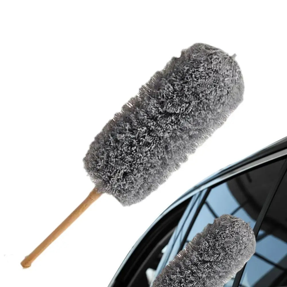Long Handle Fiber Duster – Bendable Car Dust Cleaner & Washable Household Cleaning Tool - Delicate Leather