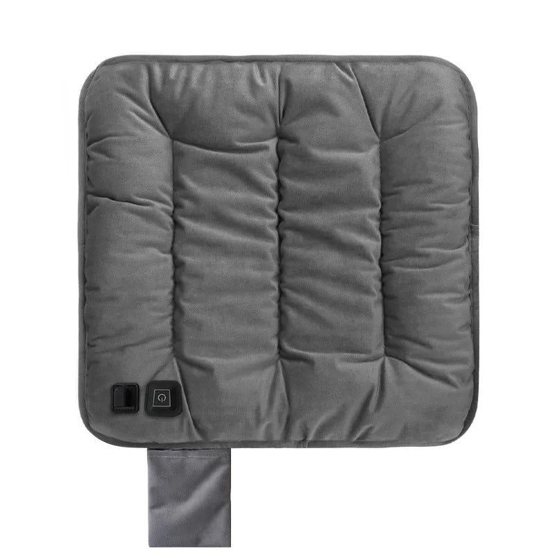Adjustable Electric Car Seat Heating Pad – Universal Heated Cushion for Winter Comfort - Delicate Leather