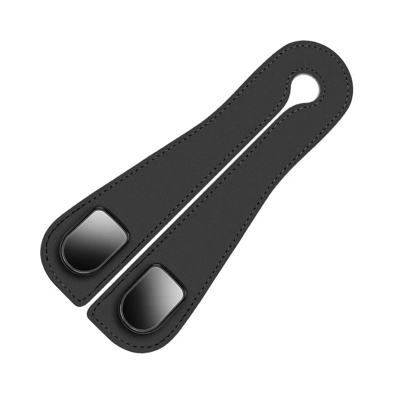 Durable Car Seat Back Double Hook – Leather Hanging Bag Storage Organizer - Delicate Leather