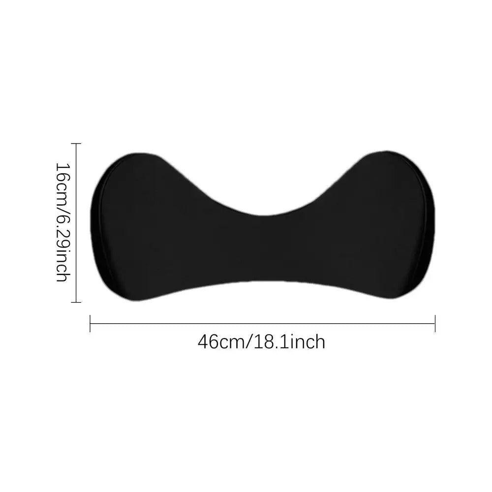 Ergonomic Memory Foam Car Lumbar Cushion – Supportive Waist Pad for Car, Office, and Home - Delicate Leather