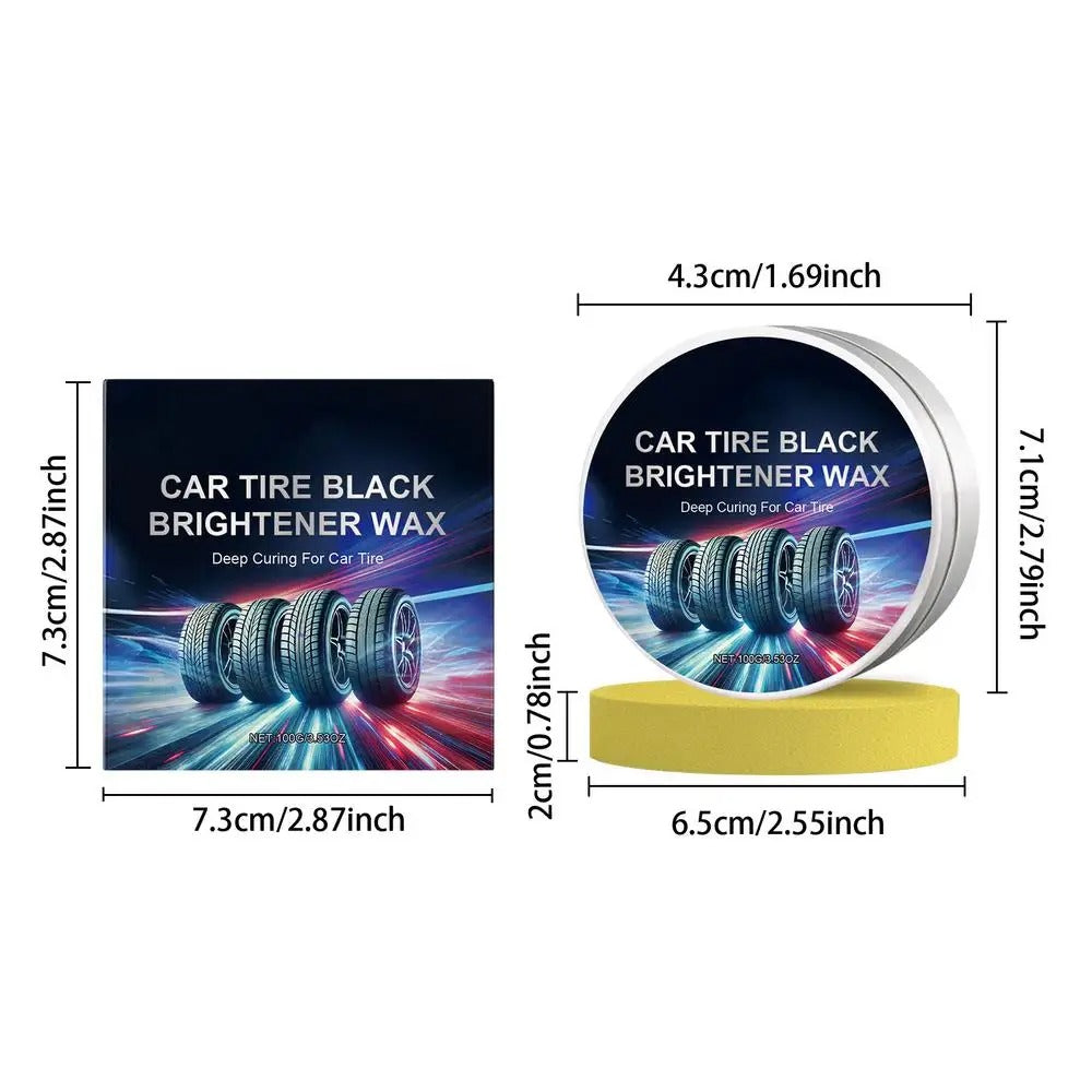 Car Tire Polishing Paste – Deep Cleaning & Enhanced Shine with Tire Protection - Delicate Leather