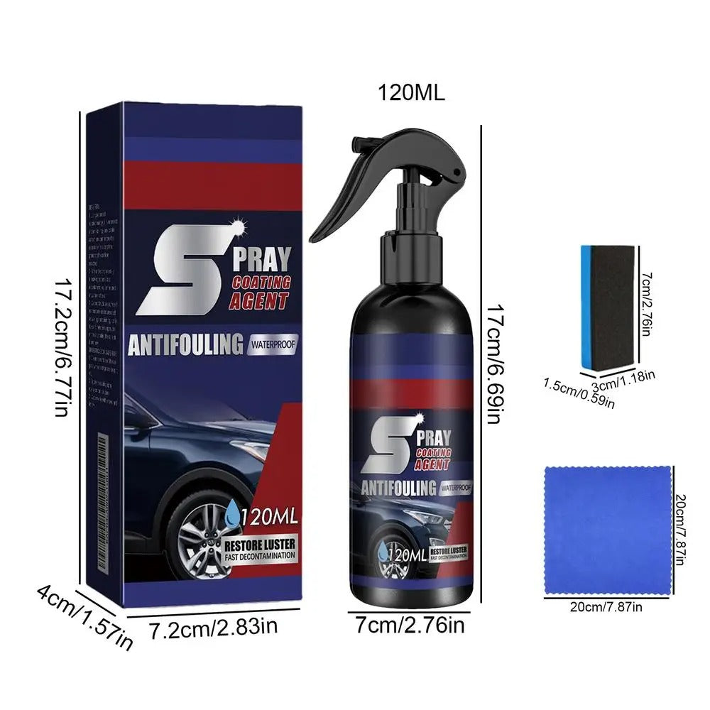 Car Coating Spray 120ml - Protective Polishing Liquid for Scratch Repair & Shine - Delicate Leather