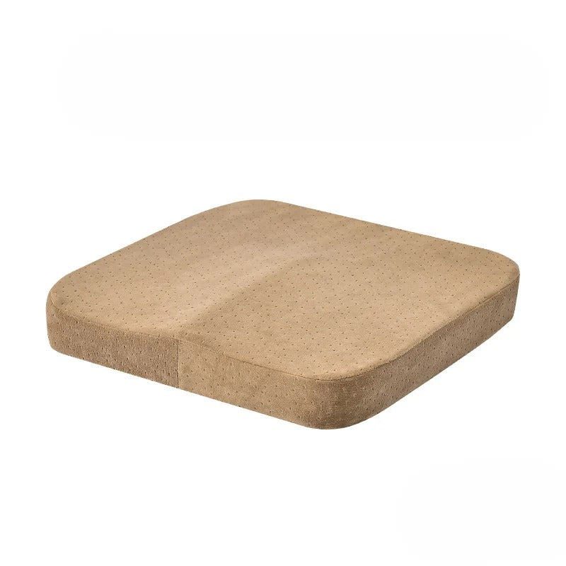 Orthopedic Memory Foam Seat Cushion – Sciatica and Back Pain Relief for Office Chairs and Car Seats - Delicate Leather