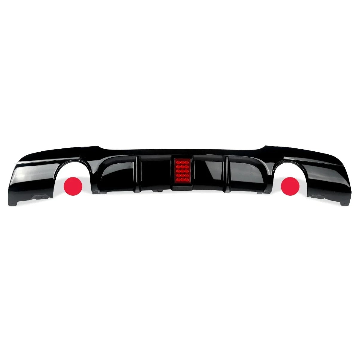 Rear Bumper Diffuser with LED Brake Light for BMW 3 Series E90/E91 (2006-2012) – M-Tech Bumper - Delicate Leather