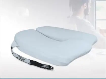 Memory Foam Car Cushion Set – Lumbar Support & Seat Cushion for Driving, Office, and Home - Delicate Leather