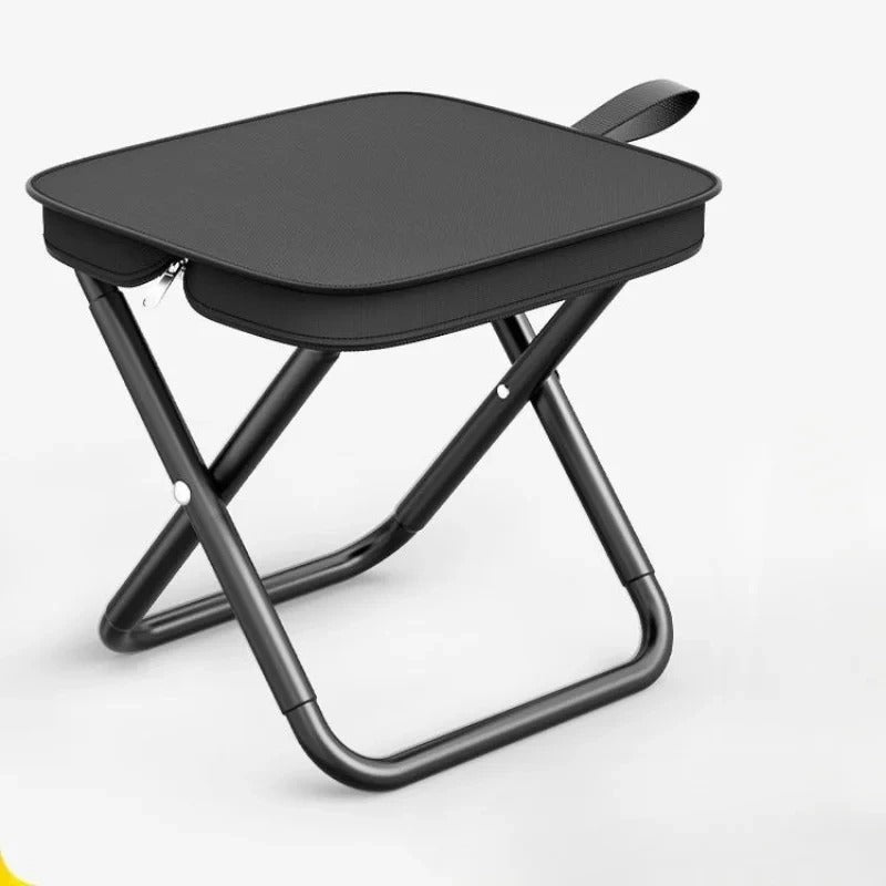 Portable Multifunctional Folding Chair – Ultra-Light Camping & Fishing Stool - Delicate Leather