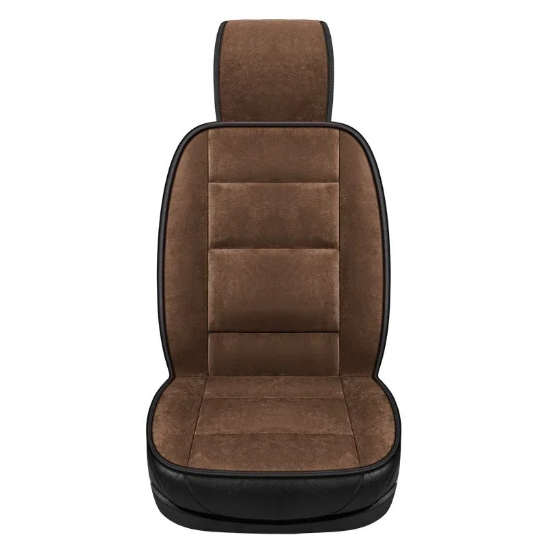 Universal Winter Plush Car Seat Cushion Set - Warm, Anti-Slip Protection for Car Interior (3-Piece)