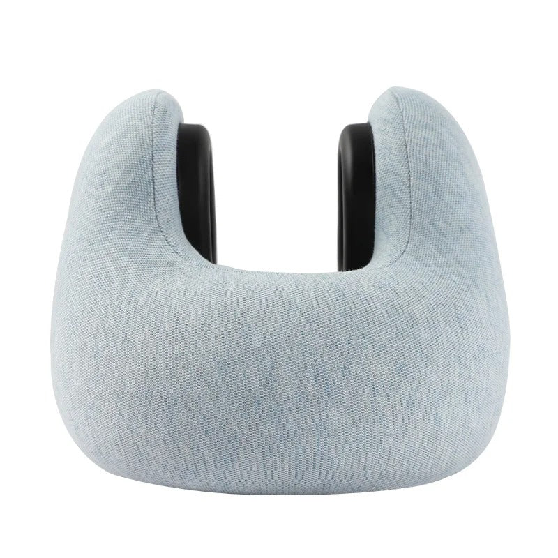 U-Shaped Memory Foam Travel Pillow – Neck Support for Airplane, Train, Office, and More - Delicate Leather