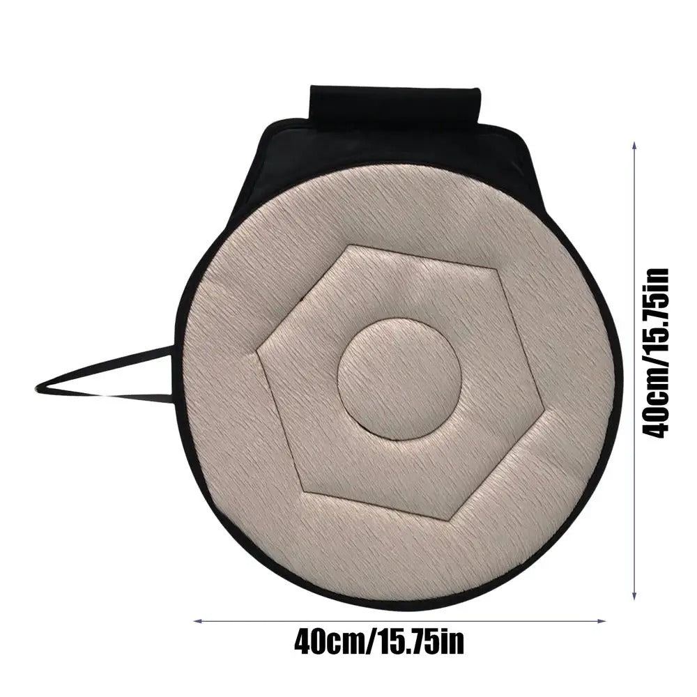 360° Rotating Car Seat Cushion – Portable Swivel Seat for Easy Movement - Delicate Leather