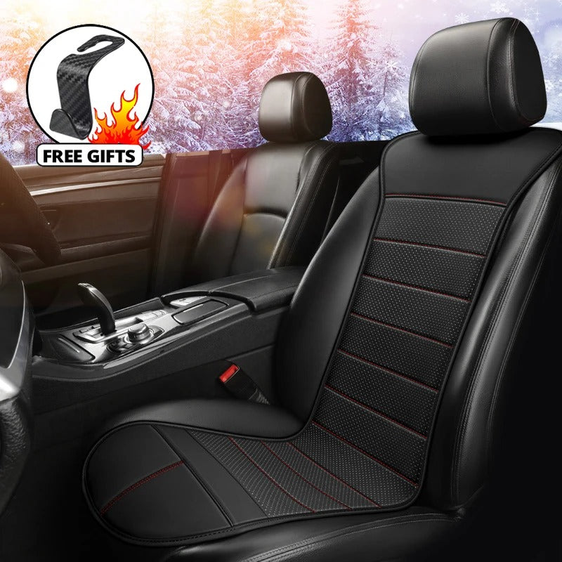 Universal Heated Car Seat Cushion - Fast Heating Winter Warmer with Adjustable Modes - Delicate Leather