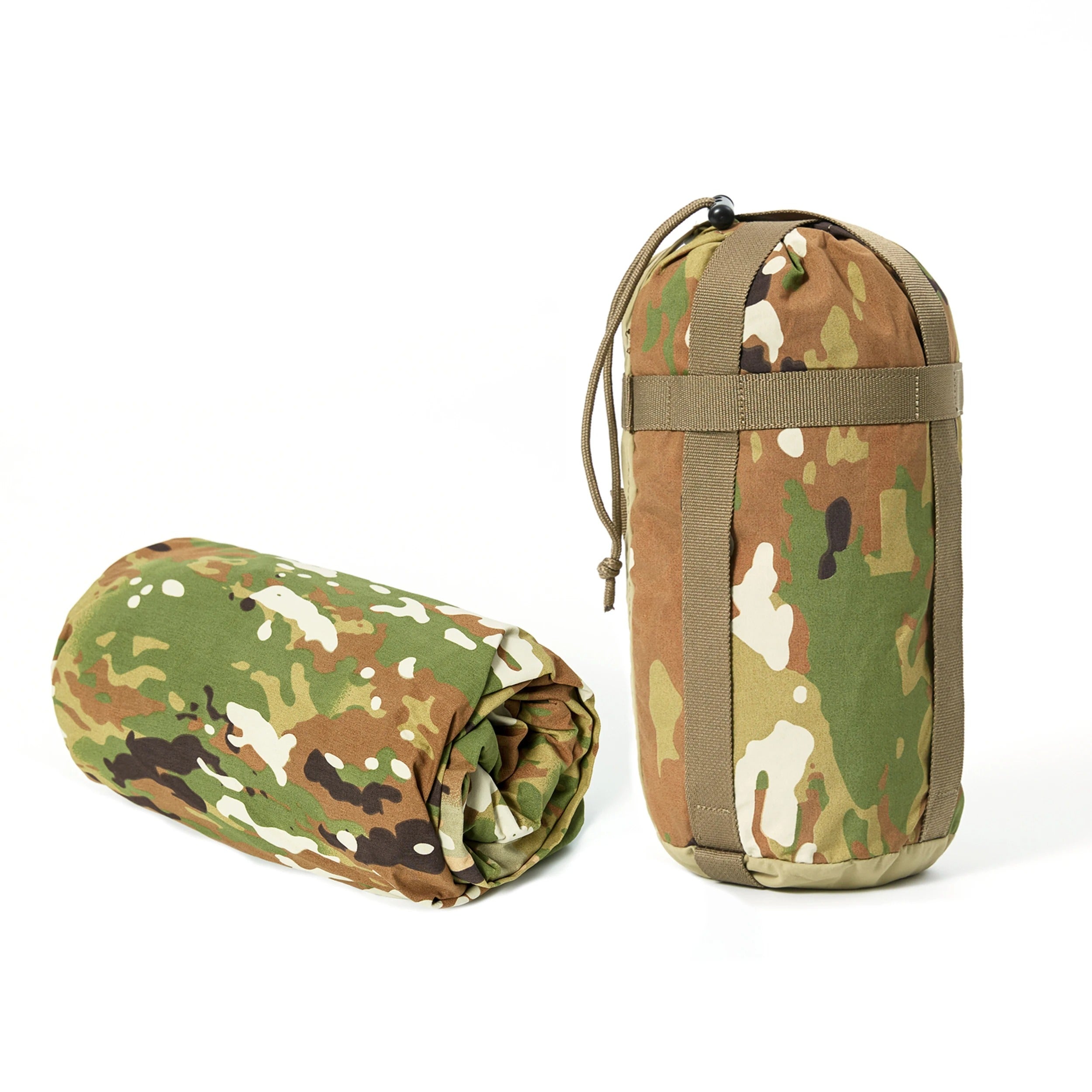 Military Army Modular Sleeping Bag Cover Sack – Multicam & Woodland Camo - Delicate Leather