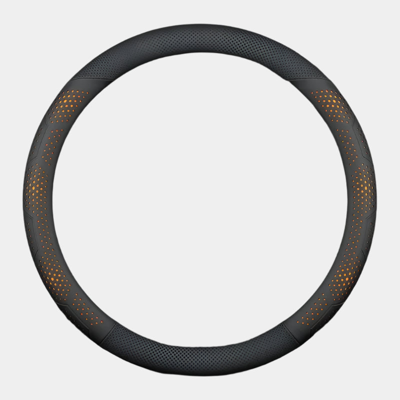 Nappa Leather Steering Wheel Cover – Anti-Slip Universal 38cm Case for Enhanced Comfort and Style - Delicate Leather