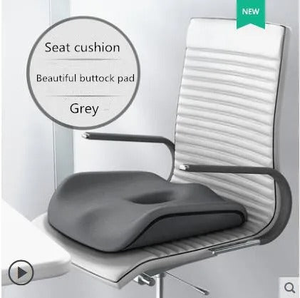 Memory Foam Orthopedic Seat & Back Cushion Set – Coccyx Support for Office Chair, Car Seat, and Hip Comfort - Delicate Leather