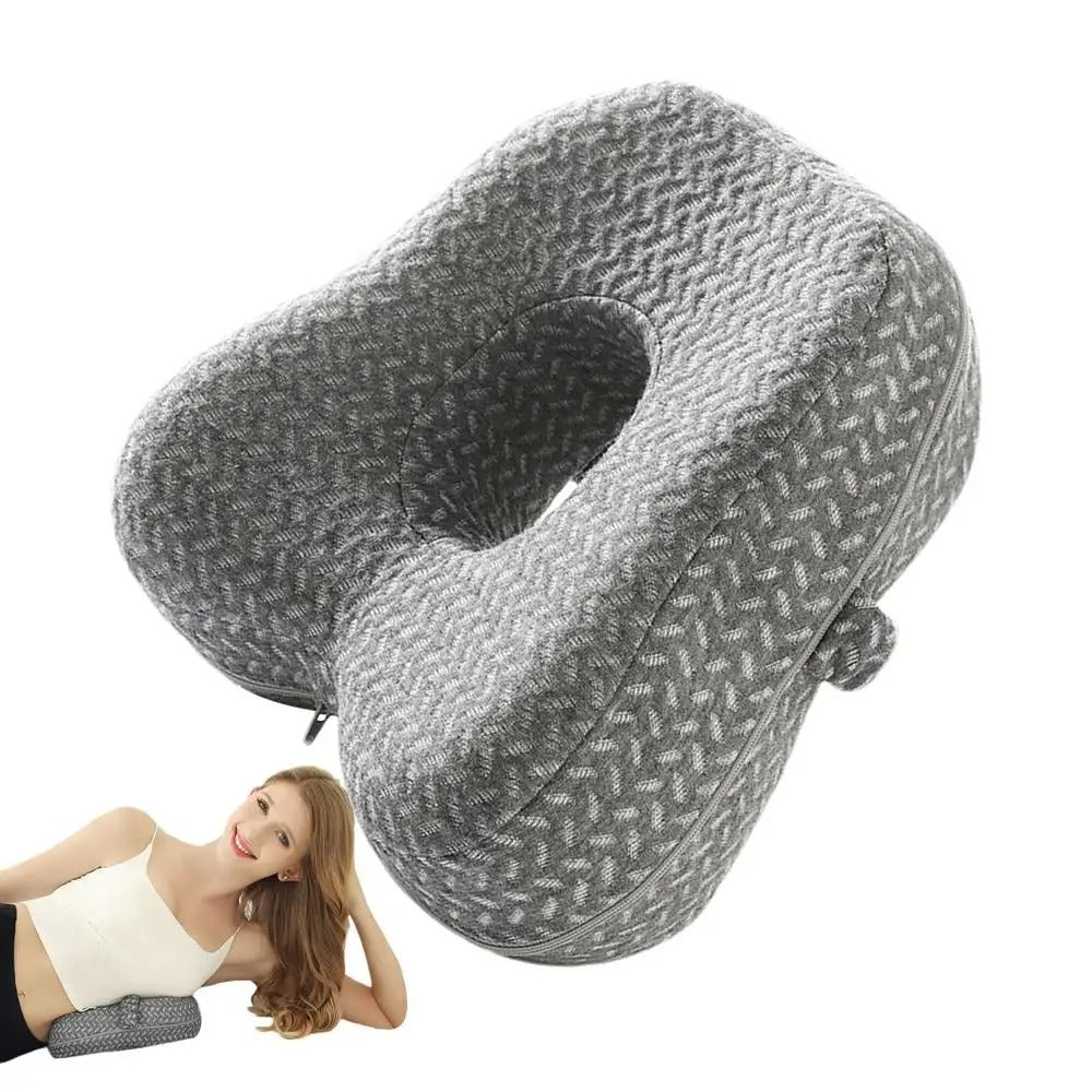 Spine Alignment Pillow – Memory Foam Knee Support for Side Sleepers - Delicate Leather