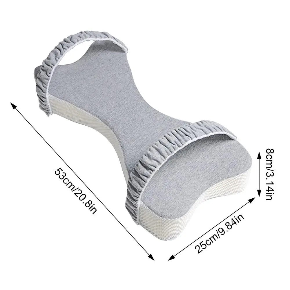 Memory Foam Knee Pillow – U-Shaped Leg Support Pillow for Side Sleepers - Delicate Leather