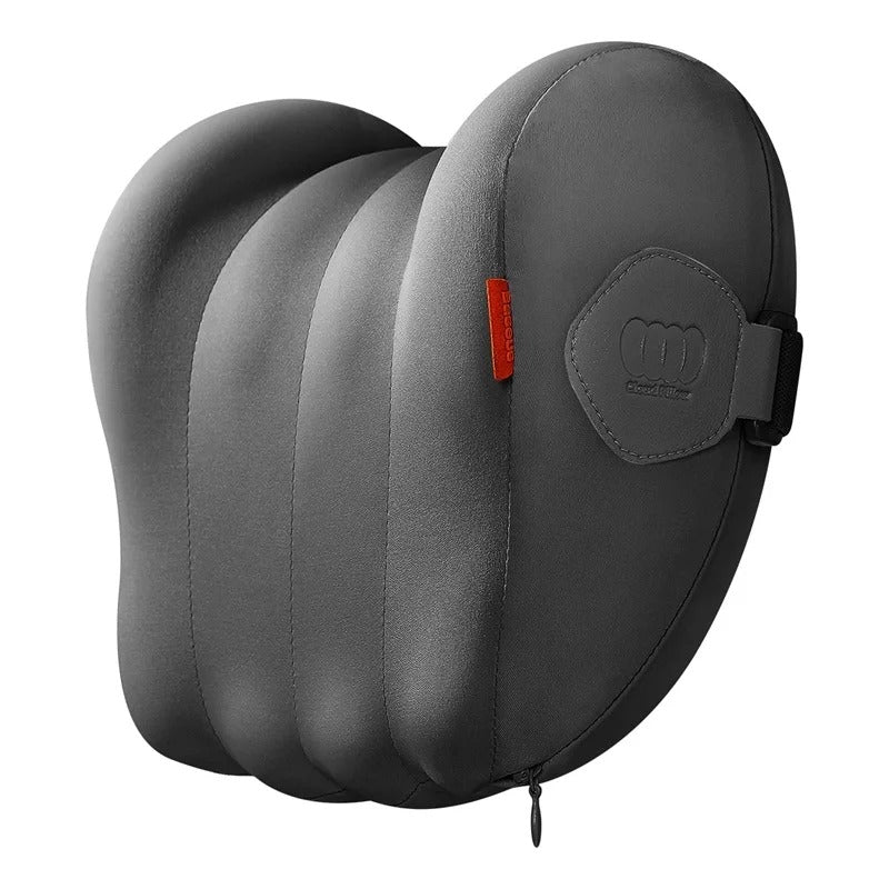 Car Neck Pillow and Lumbar Cushion – 3D Memory Foam Seat Support for Travel and Everyday Comfort