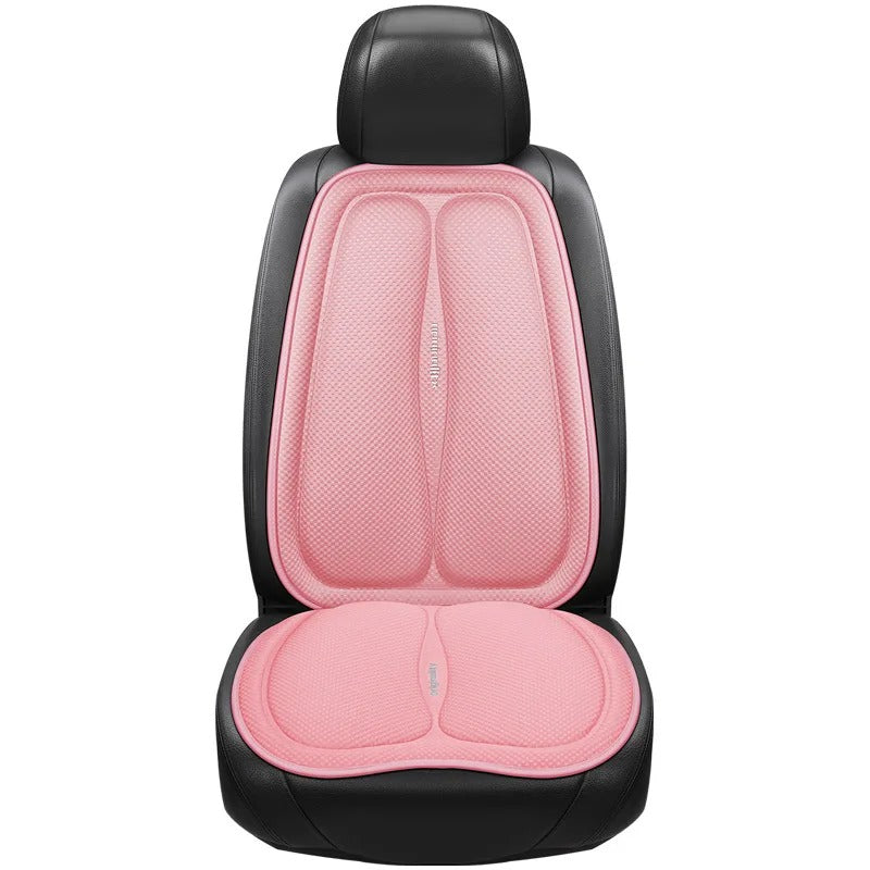 Universal Non-Slip Car Seat Cushion – Convex Cooling Design for Heat Dissipation | Summer Sweatproof Chair Pad - Delicate Leather
