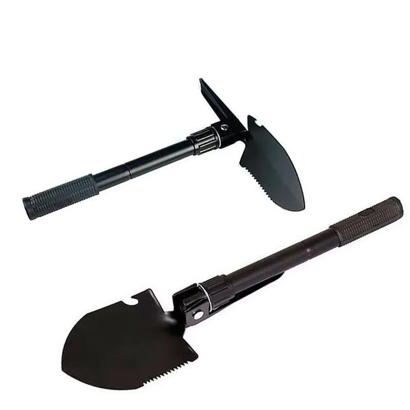 Foldable Portable Truck-Mounted Engineer Shovel – Camping & Survival Tool - Delicate Leather