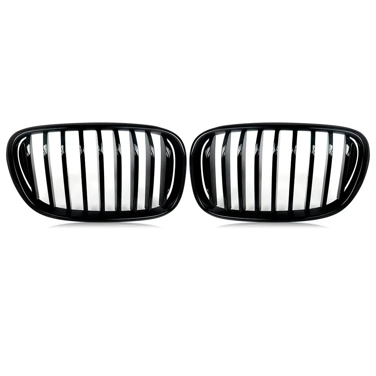 Gloss Black Racing Grilles – Front Kidney Grille Replacement for BMW 7-Series G11/G12 (2016-2018) - Delicate Leather