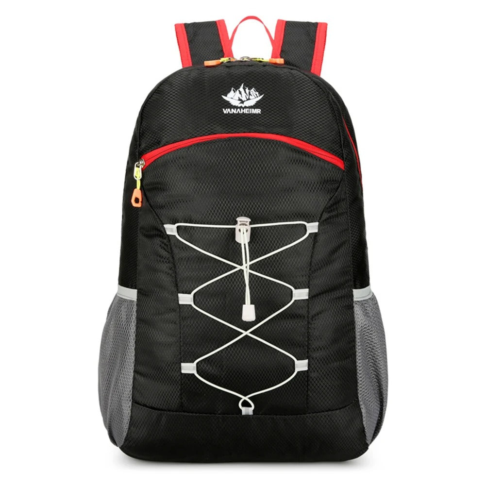 Foldable Hiking Backpack – Lightweight Waterproof Travel & Camping Daypack - Delicate Leather