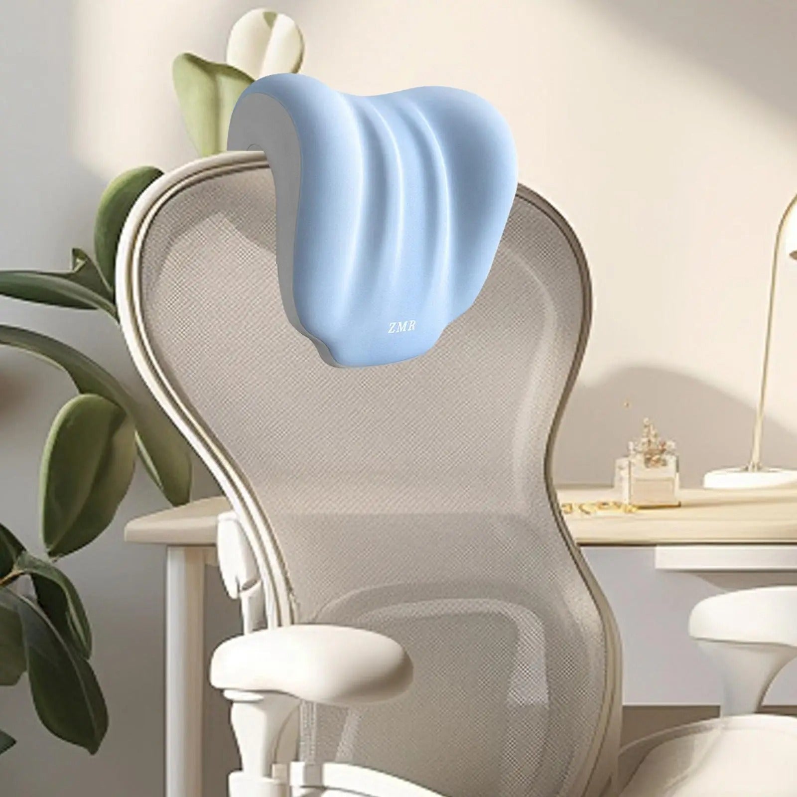 Memory Foam Neck Support Pillow – Non-Slip Headrest and Napping Pillow for Adults and Students - Delicate Leather