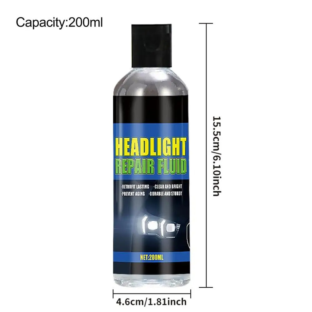 Headlight Cleaner & Restorer – UV Protection & Clarity Restoration (200ml) - Delicate Leather