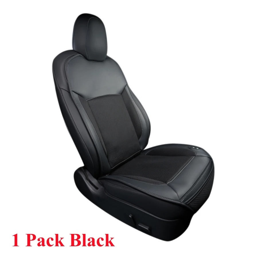 Smart Cooling Seat Cushion for Car, 15s Cooling, Breathable Summer Comfort - Delicate Leather