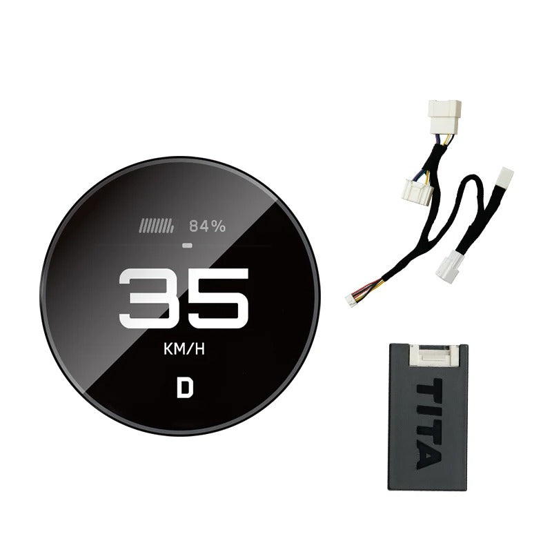 Wireless Cluster Speedometer for Tesla Model Y/3 – Performance Dashboard Upgrade - Delicate Leather