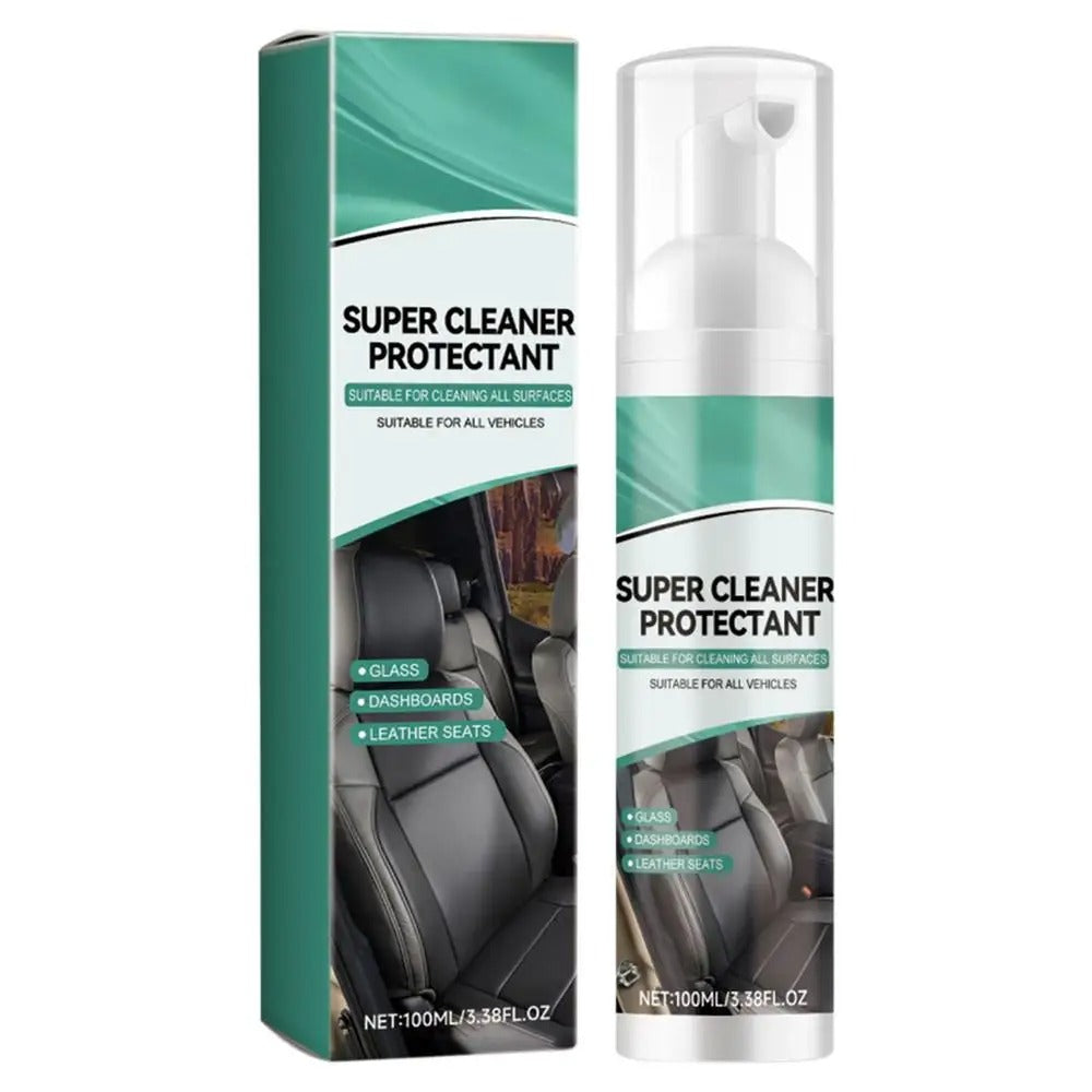 Interior Car Cleaner Foam – Deep Cleaning & Protection for Leather, Fabric, and Dashboard - Delicate Leather